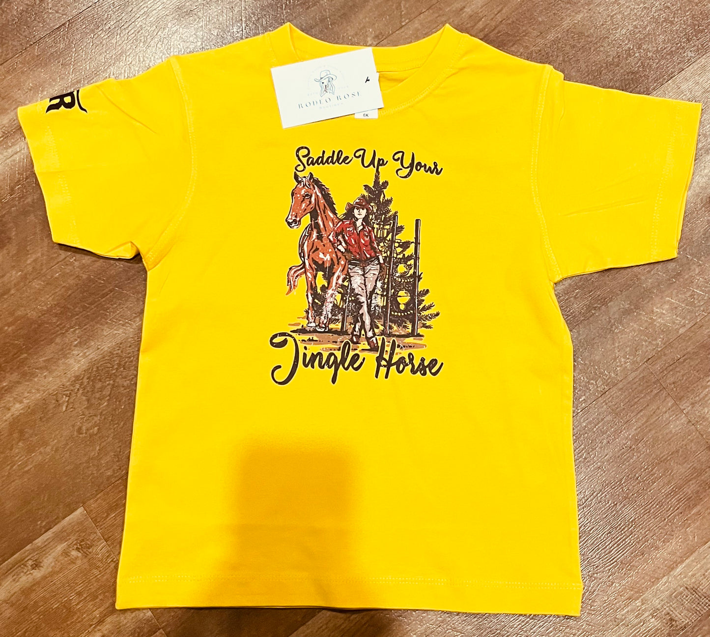 Saddle Up Your Jingle Horse Kids Tee