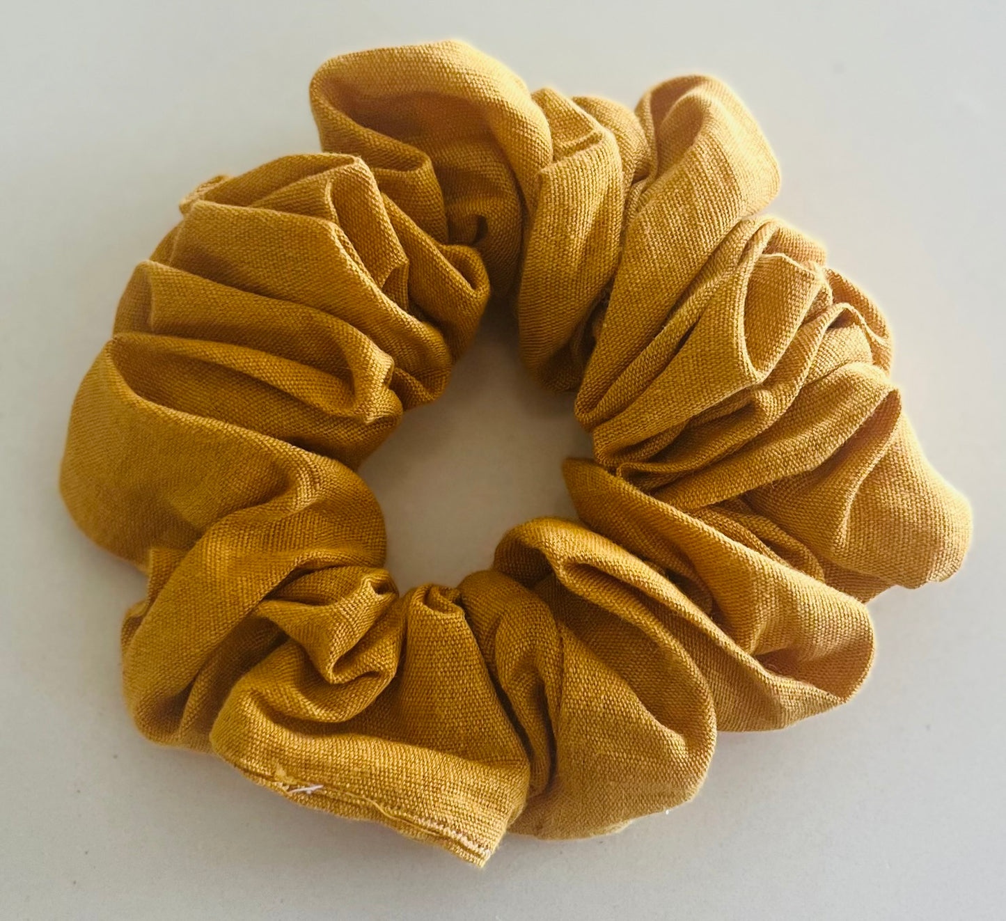 Tumeric Linen Scrunchie