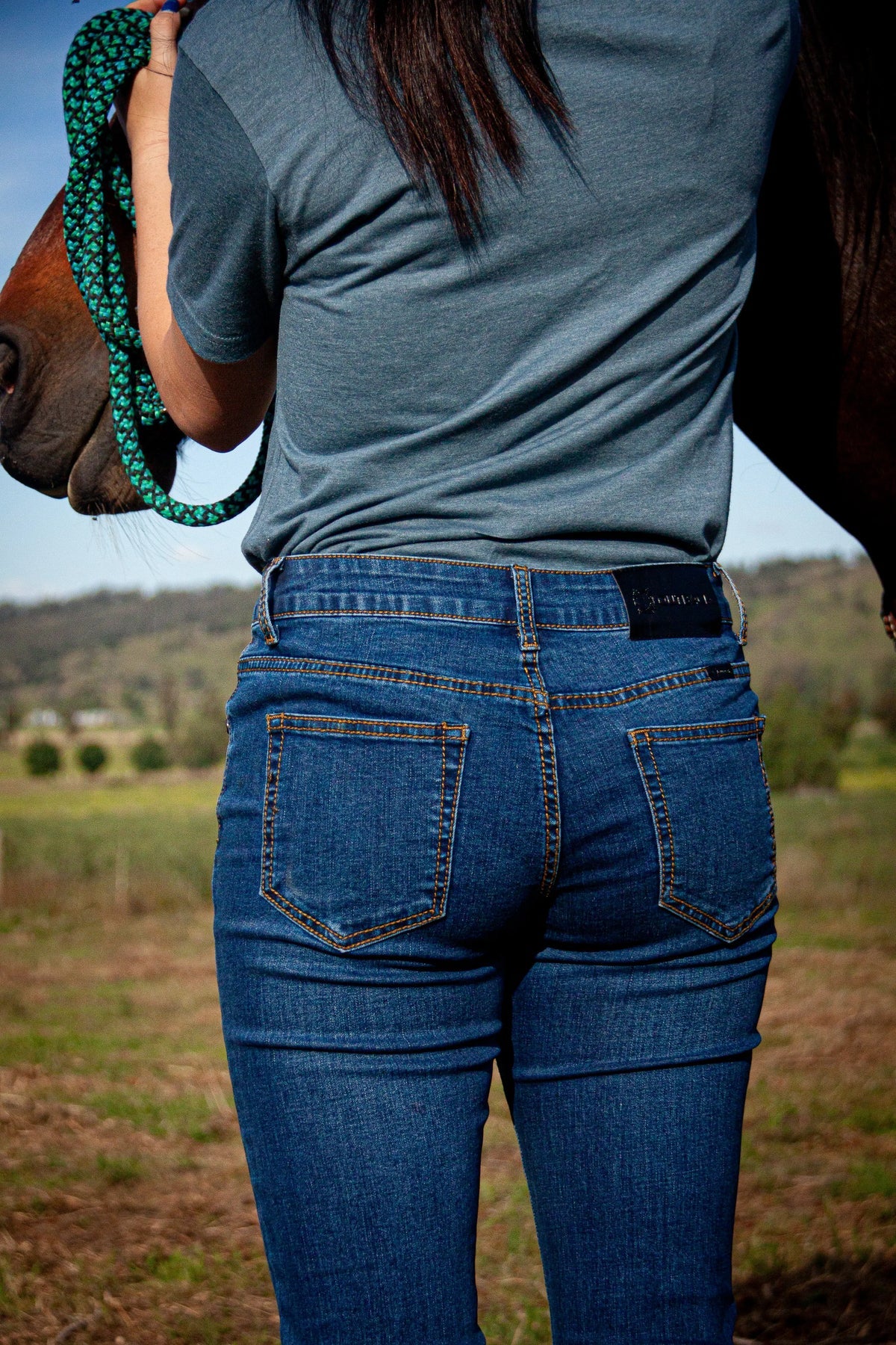 OBFilly 2.0 Blue Stonewash Womens Jeans - Boot Cut