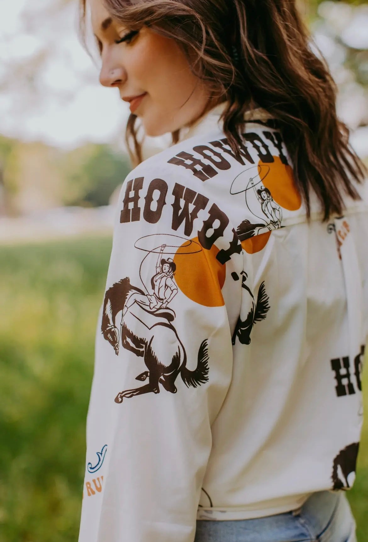 Wild and Free Satin Western Shirt