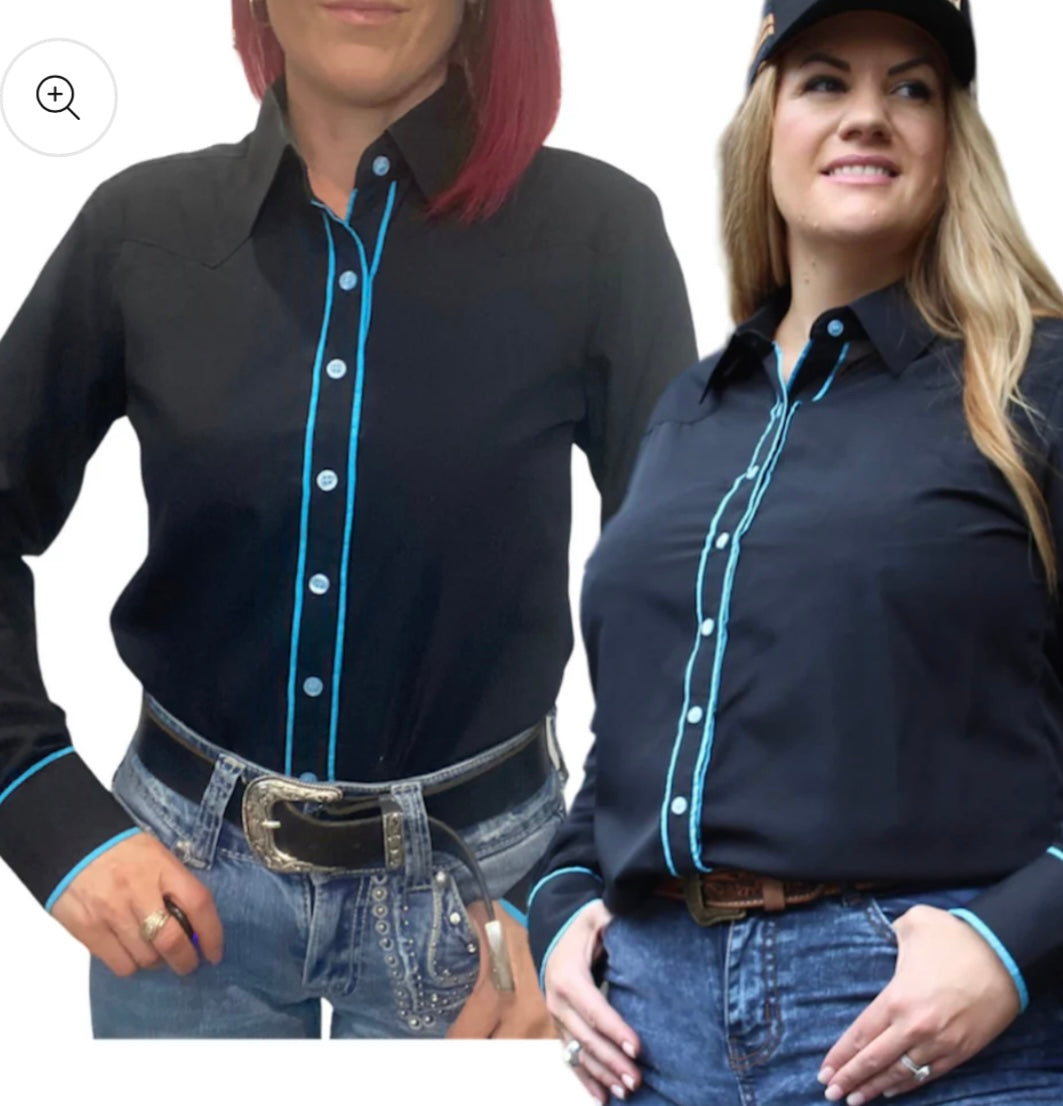 Amanda Pipped Western Shirt