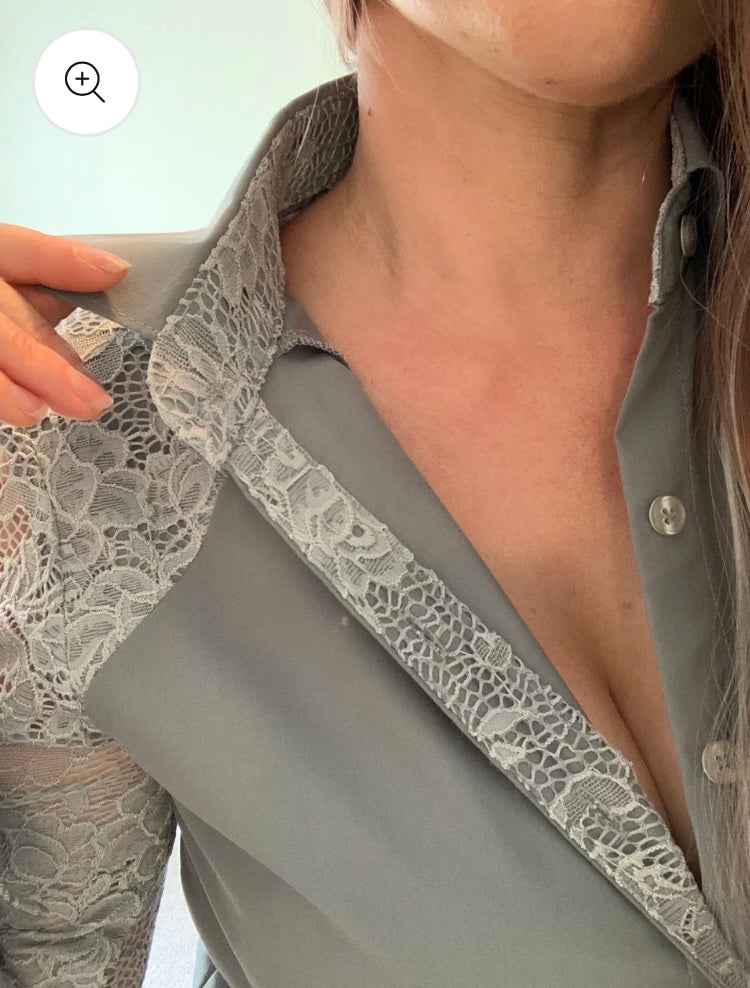 Lorna 1/2 Lace Western Shirt