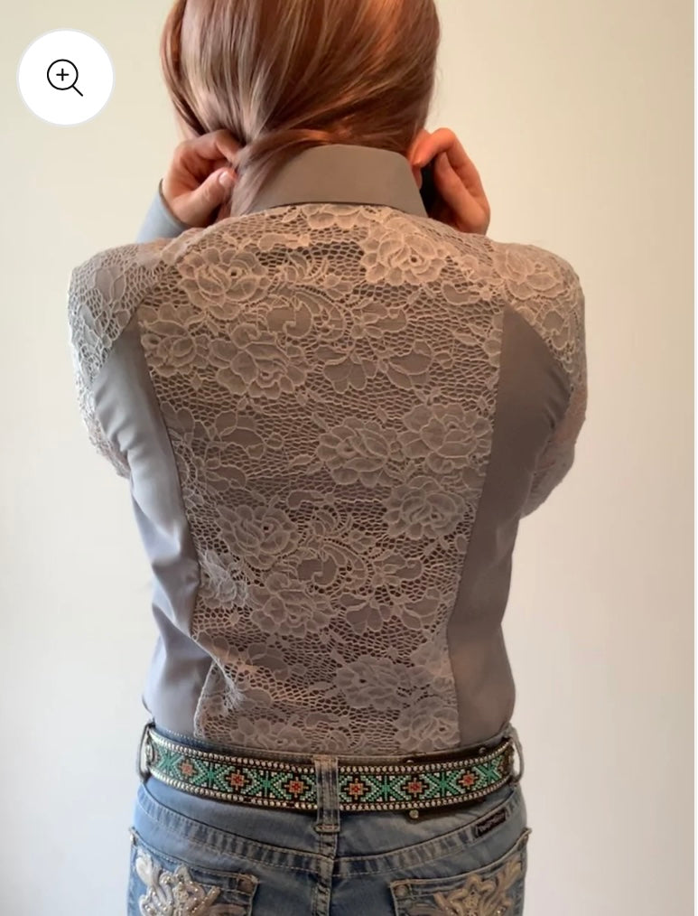 Lorna 1/2 Lace Western Shirt