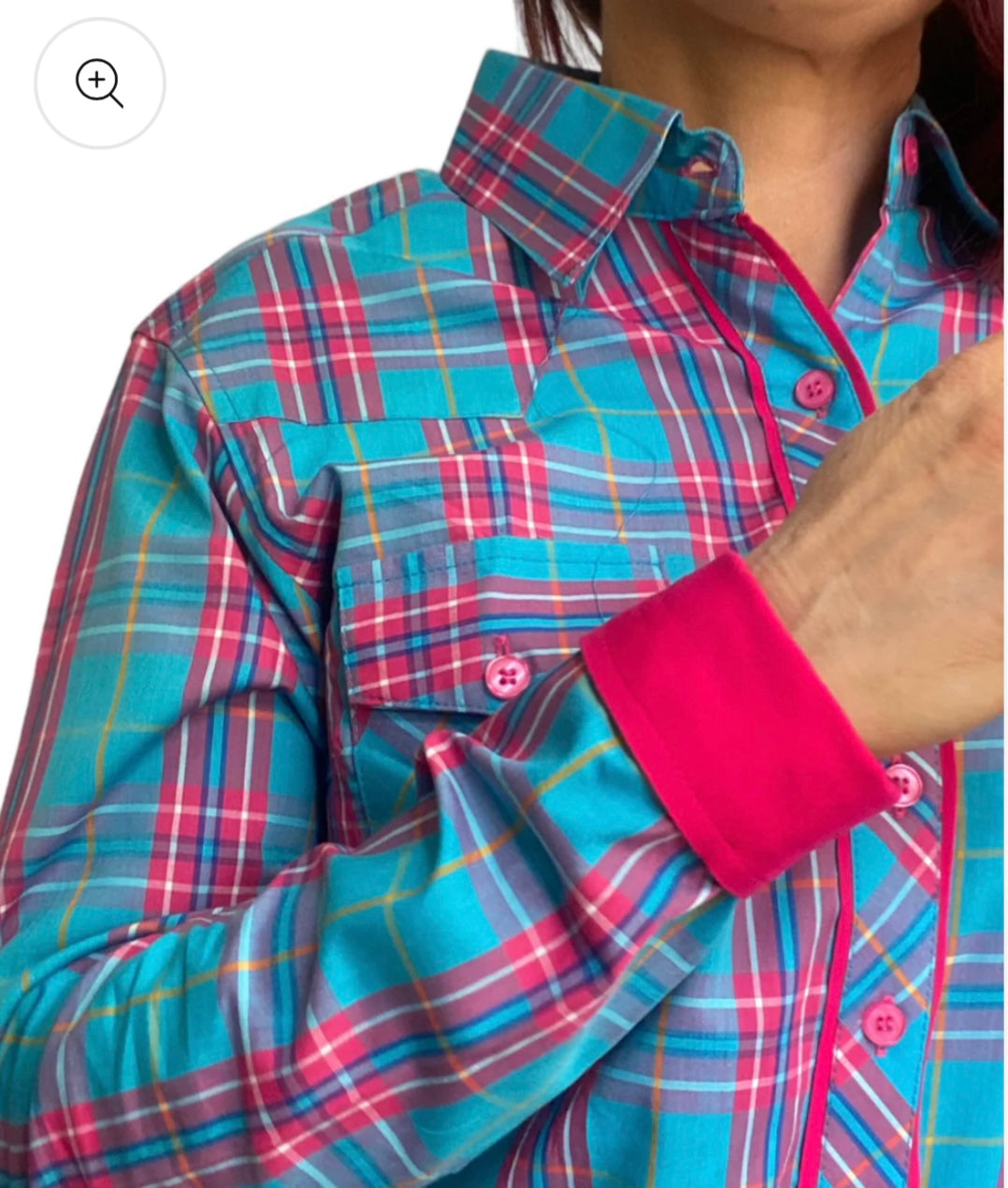 SAFFI Ladies Check Western Shirt