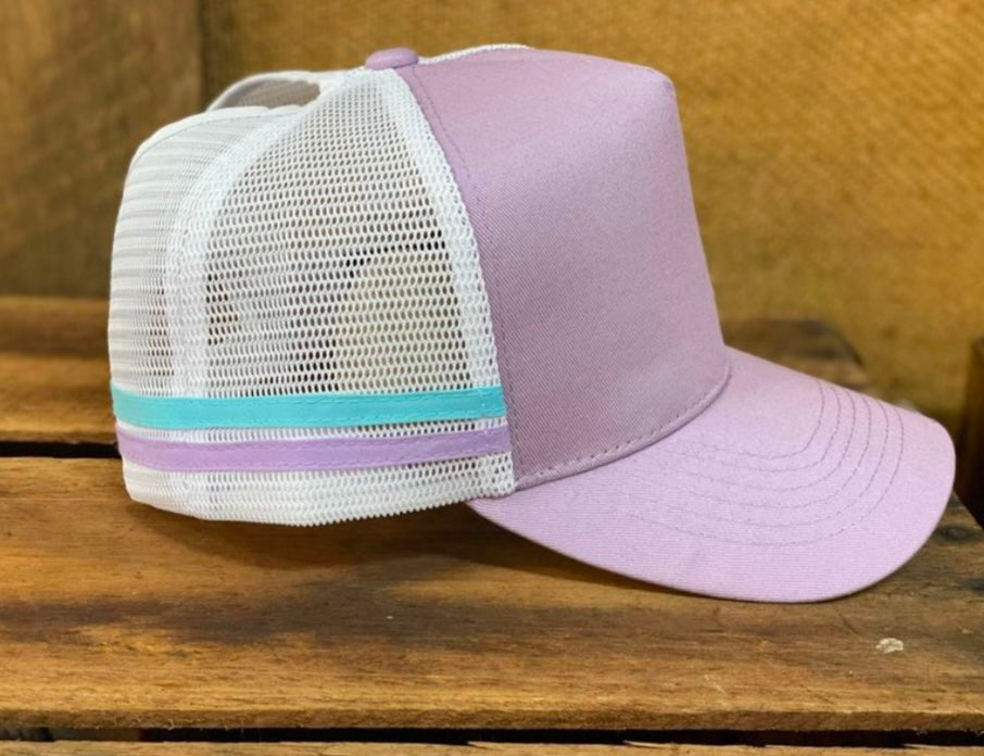 Double R Western Co Trucker Cap Ponytail Style