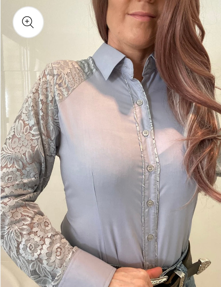 Lorna 1/2 Lace Western Shirt
