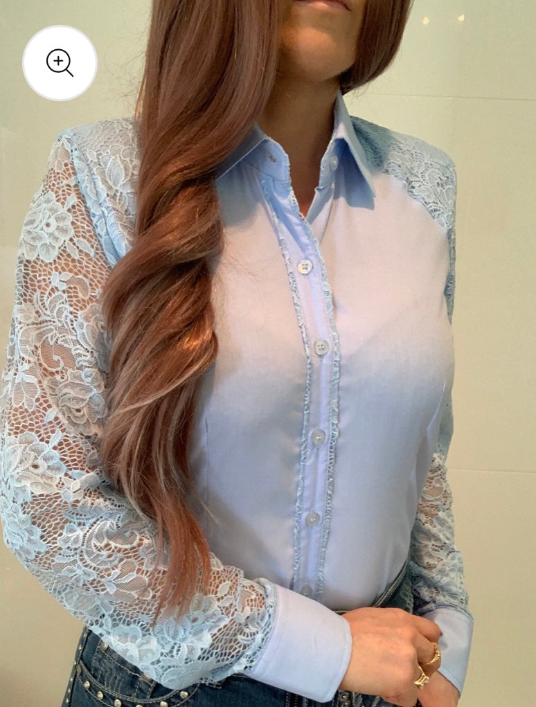 Brooke 1/2 Lace Western Shirt