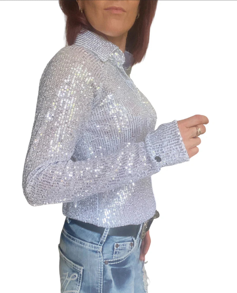 Opal Sparkle Stretch Western Shirt
