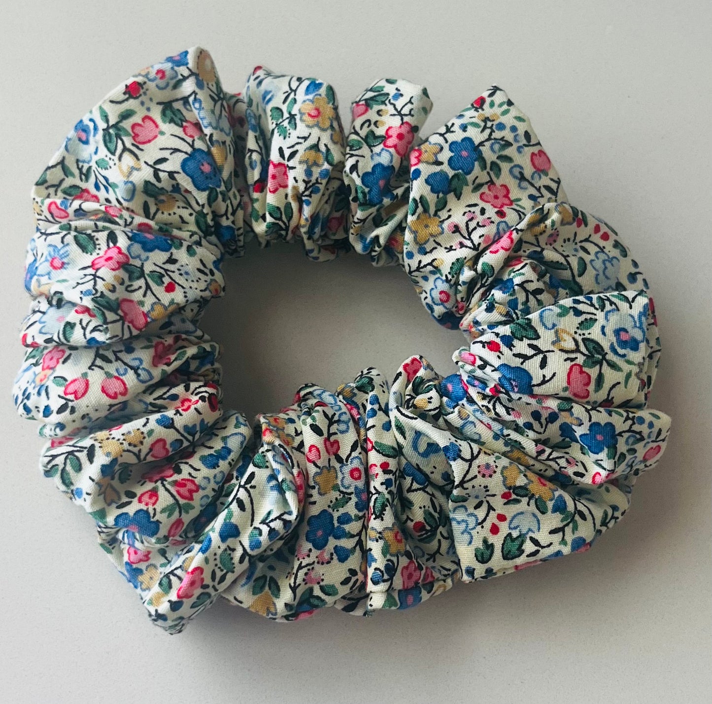 Iris Vintage Flowers Scrunchie