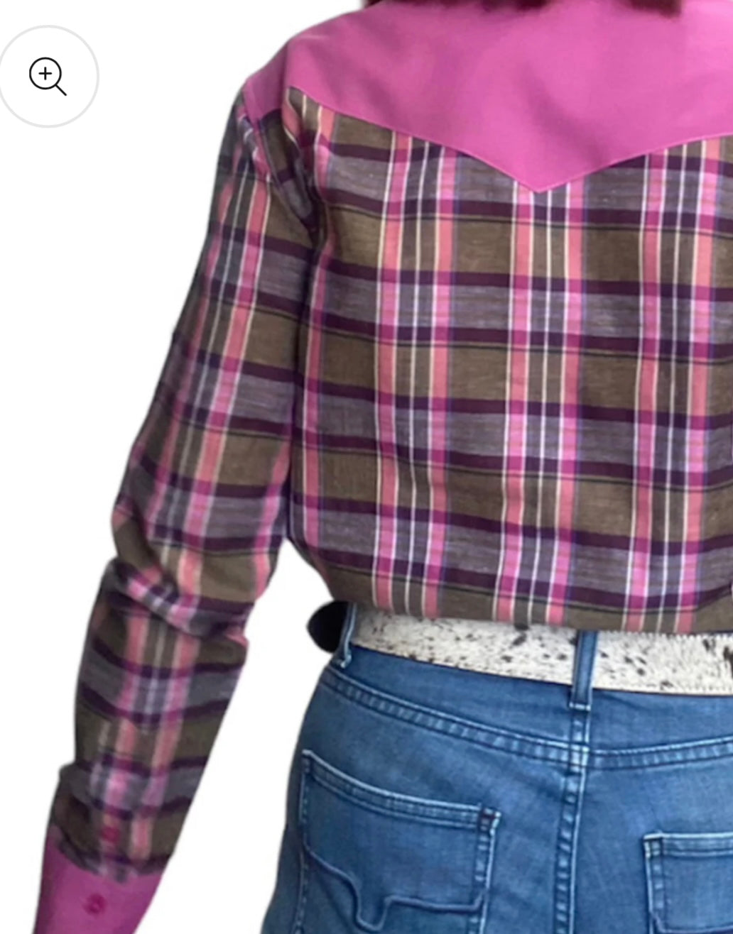 SAGE Ladies Check Western Shirt