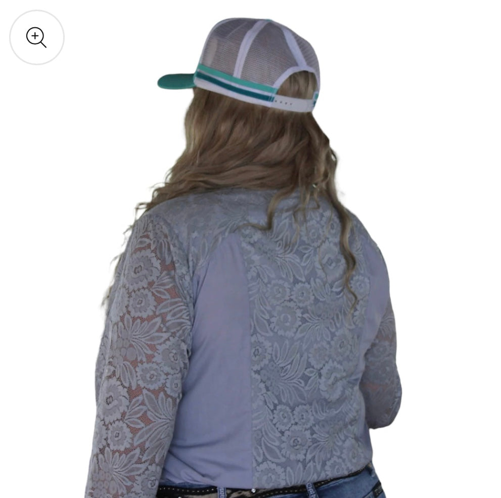 Lorna 1/2 Lace Western Shirt