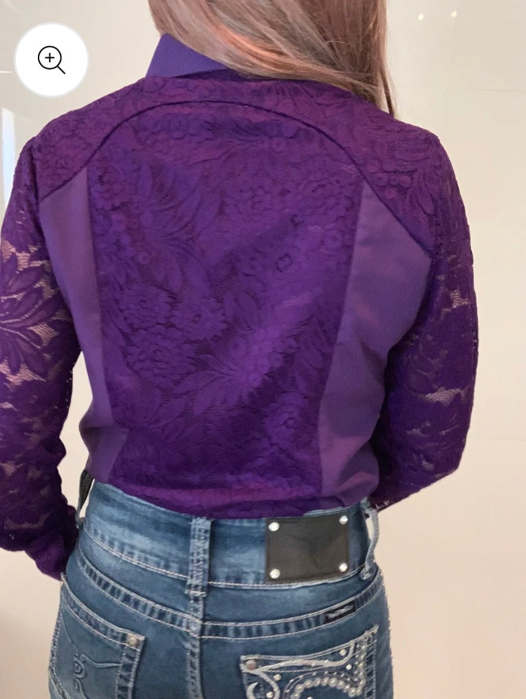 Cleo 1/2 Lace Western Shirt