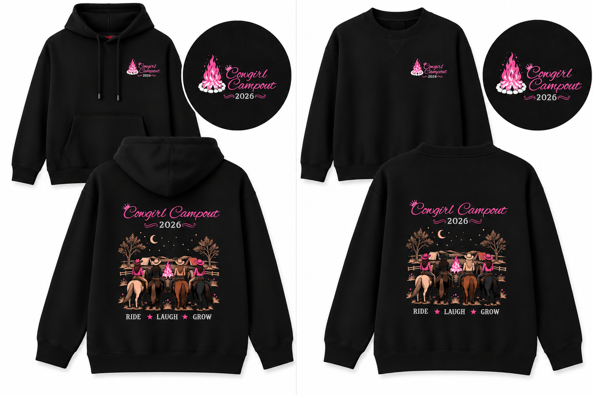 King Saddle Co - 2026 Cowgirl Campout Jumper & Hoodie