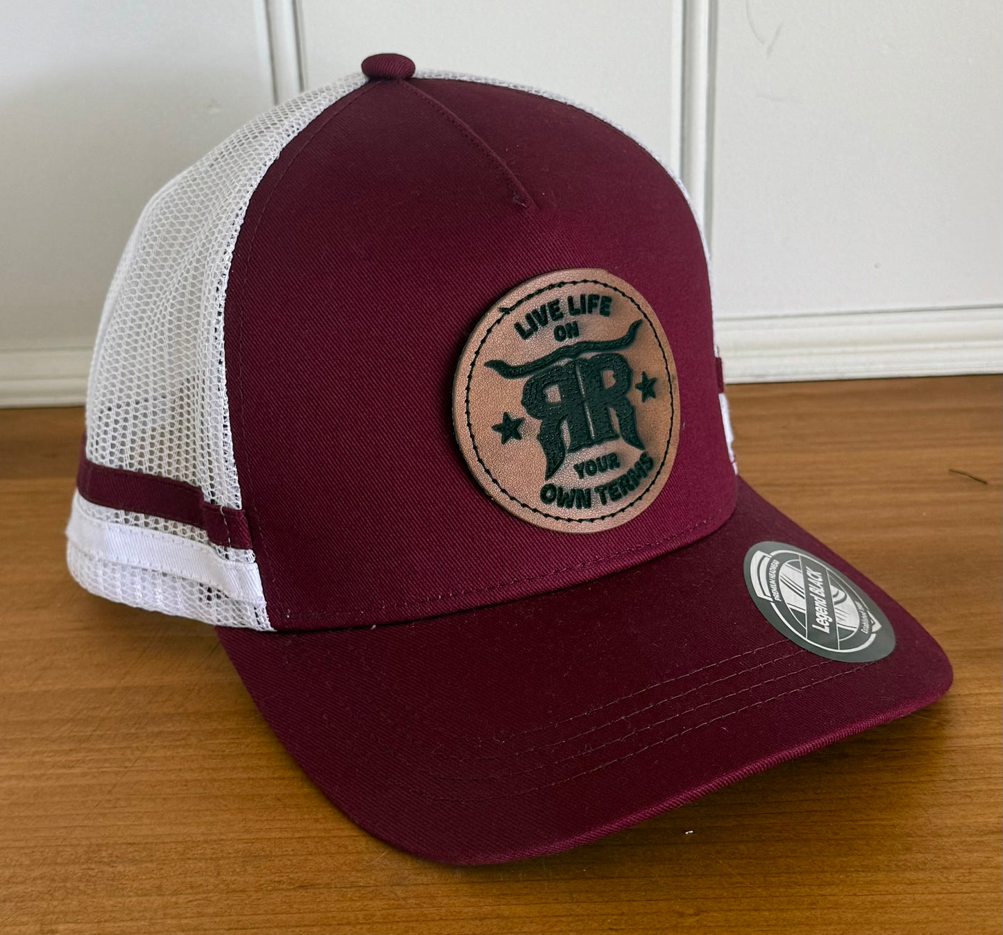 Leather Patch Trucker Cap