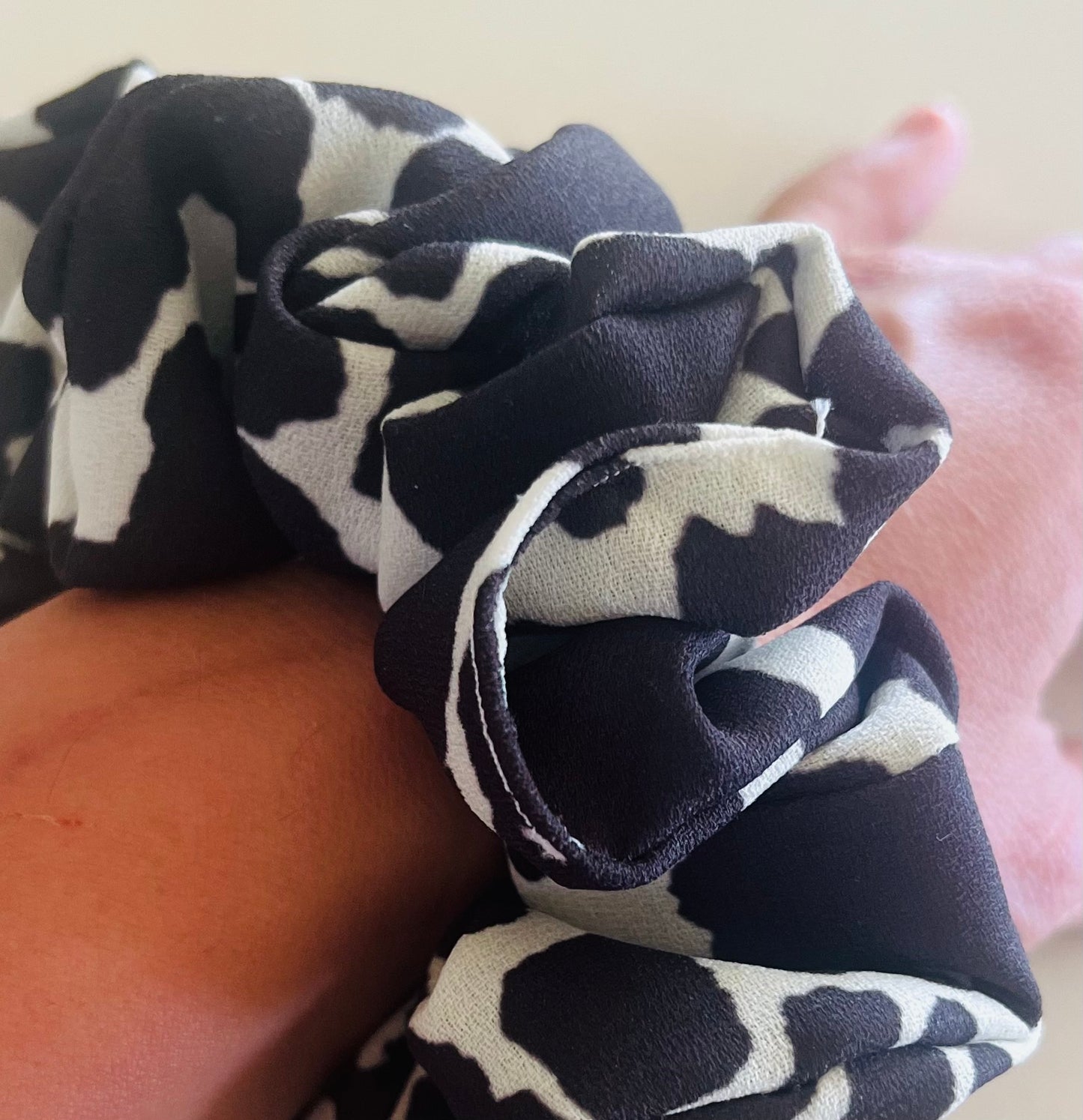 Cow Print Scrunchie