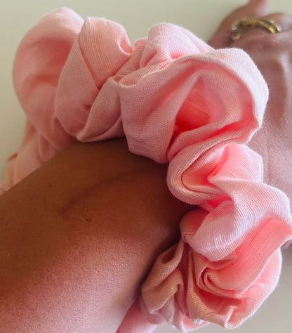 Fairy Floss Linen Scrunchie