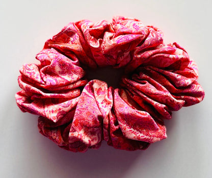 Pink Paisley Scrunchie