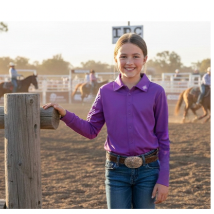 Kids Rose Stretch Arena Shirt