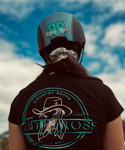 Rodeo Rose Helmet Decal