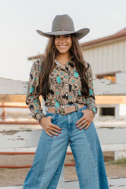 Tattoos On This Town Pearl Snap