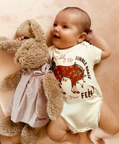 Giddy Up Jingle Horse Baby Romper