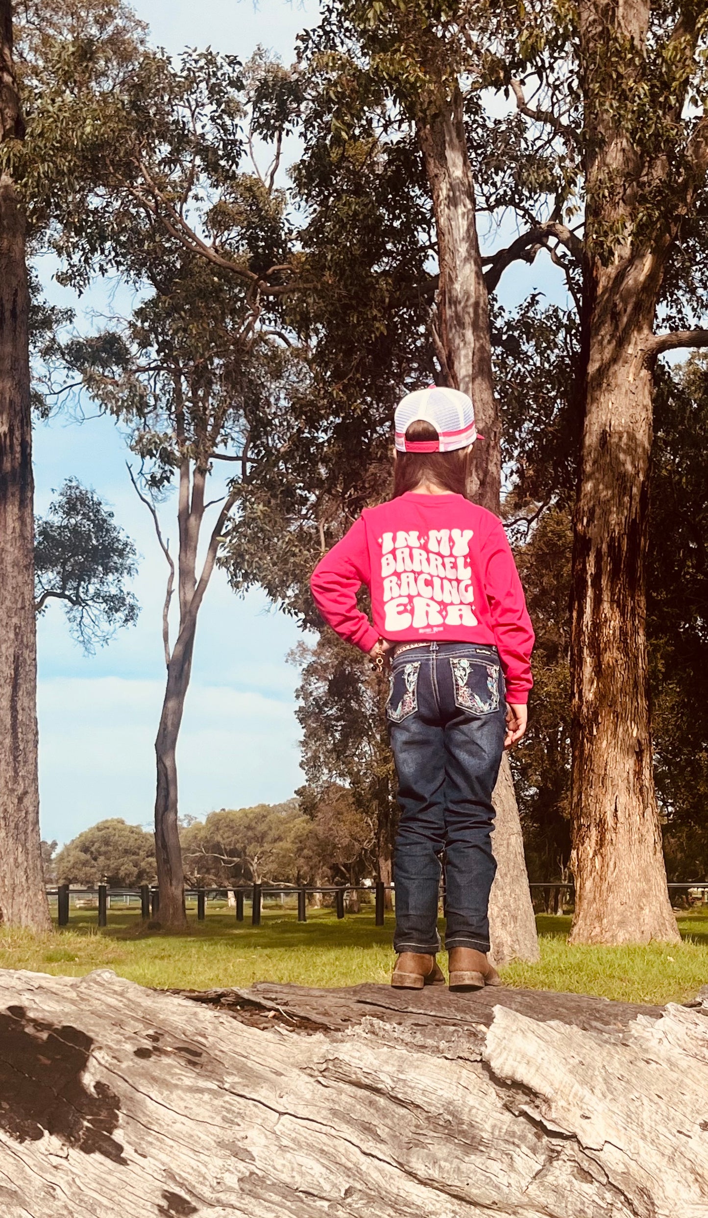 Barrel Racing Era - Kids Long Sleeve Tee