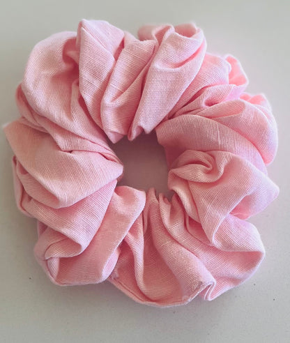 Fairy Floss Linen Scrunchie