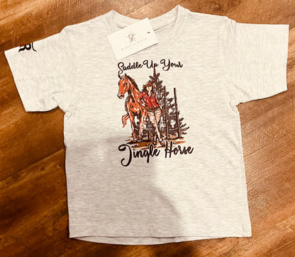 Saddle Up Your Jingle Horse Kids Tee