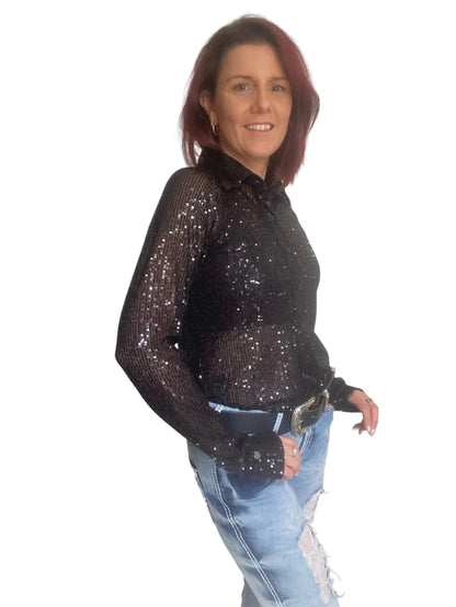 Ola Sparkle Stretch Western Shirt