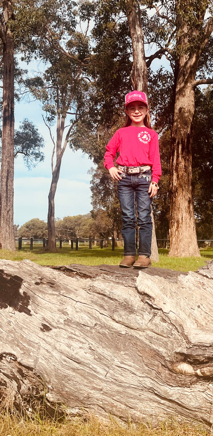 Barrel Racing Era - Kids Long Sleeve Tee