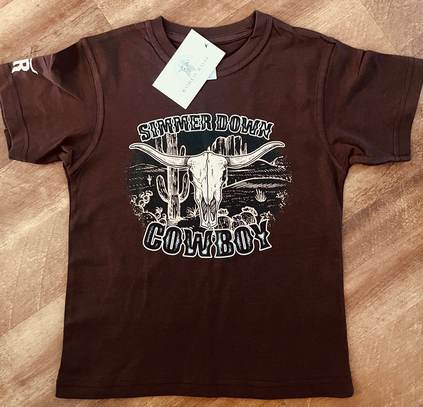 Simmer Down Cowboy Kids Tee