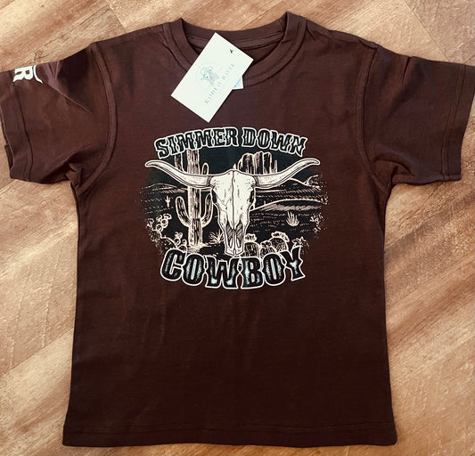 Simmer Down Cowboy Kids Tee