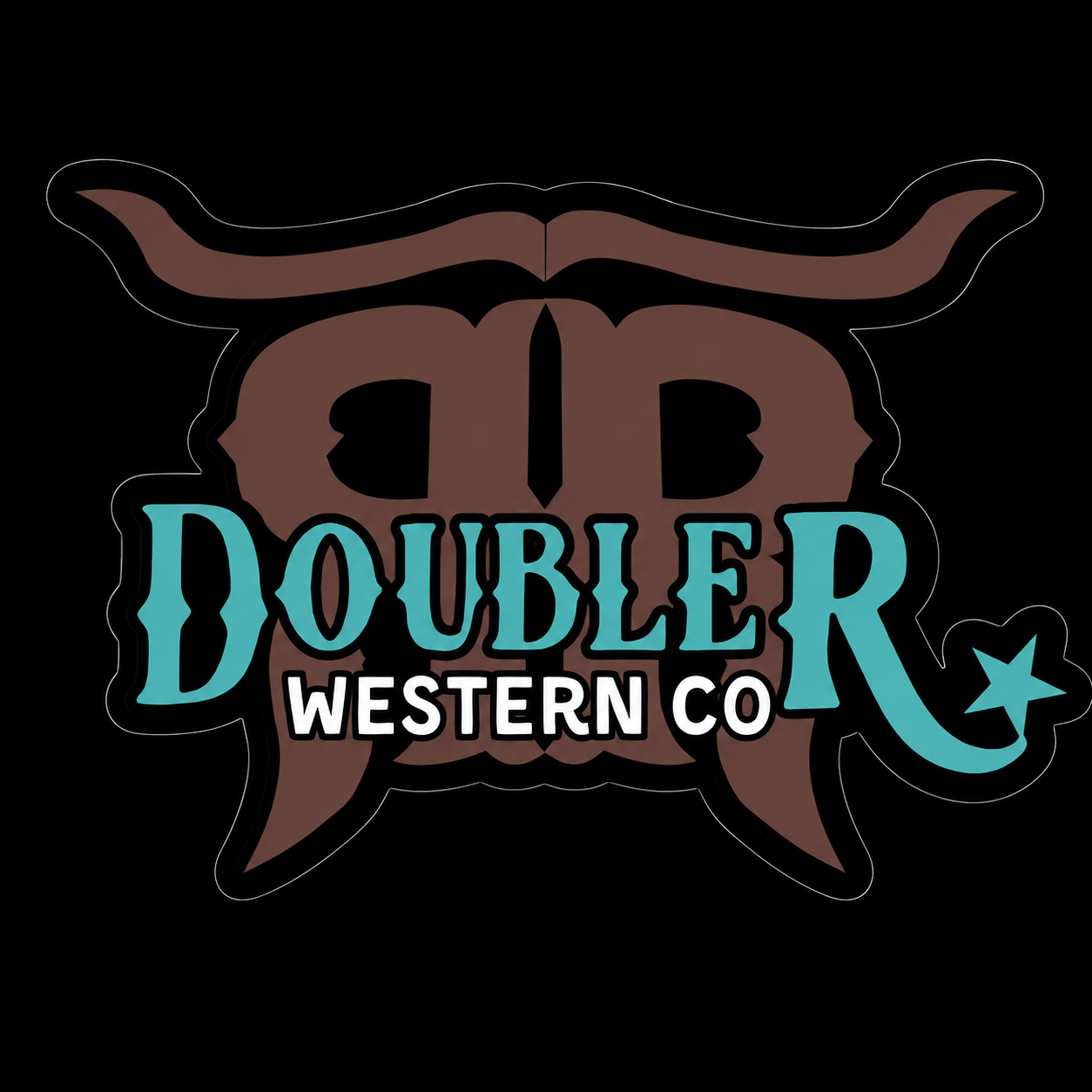 Double R Western Co Vinyl Sticker