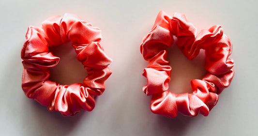 Watermelon Satin Scrunchie