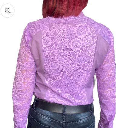 Bridy 1/2 Lace Western Shirt