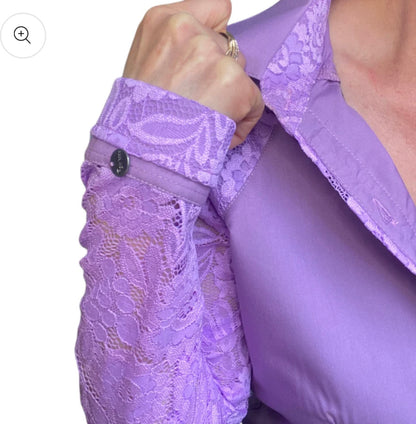 Bridy 1/2 Lace Western Shirt