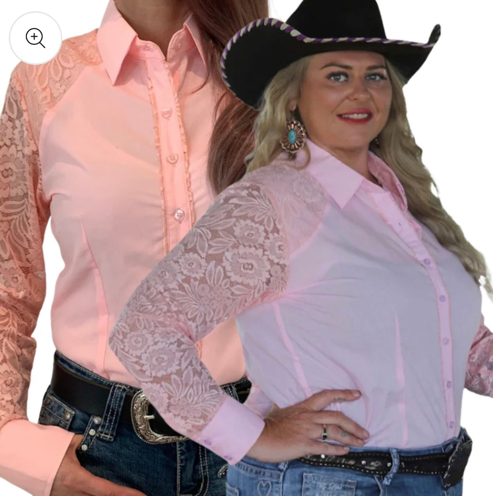 Airlea 1/2 Lace Western Shirt – Double R Western Co.