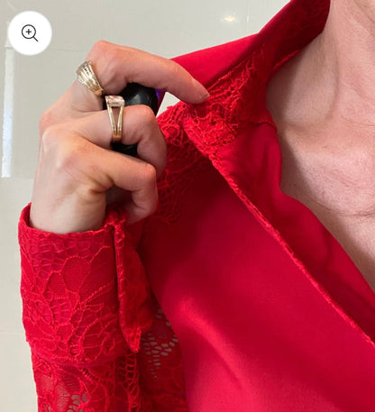 Rosa 1/2 Lace Western Shirt
