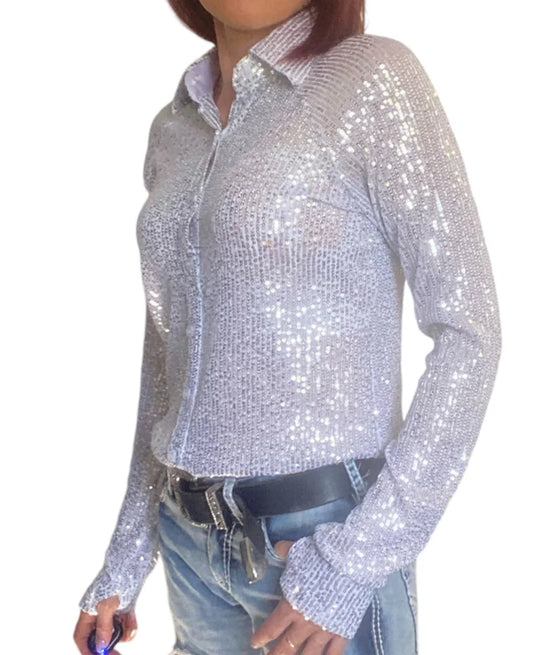 Opal Sparkle Stretch Western Shirt