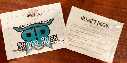 Rodeo Rose Helmet Decal