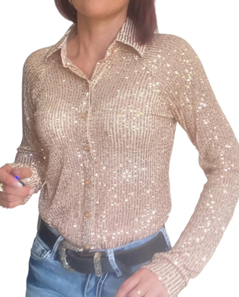 Ora Sparkle Stretch Western Shirt