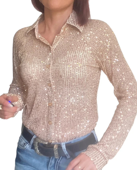 Ora Sparkle Stretch Western Shirt