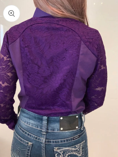 Cleo 1/2 Lace Western Shirt