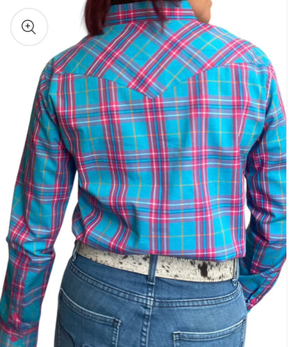 SAFFI Ladies Check Western Shirt