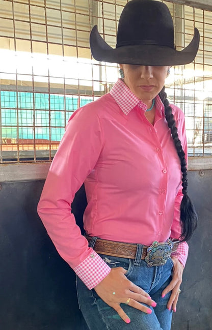 Cami Gingham Western Shirt