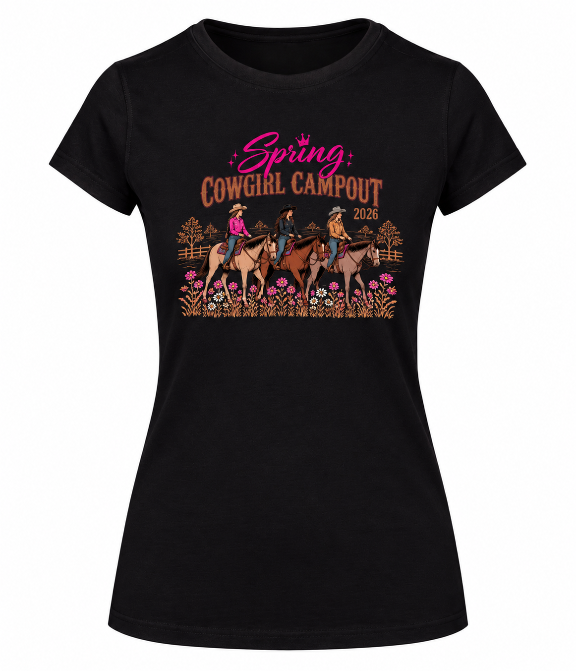 King Saddle Co - 2026 Spring Cowgirl Campout Tee