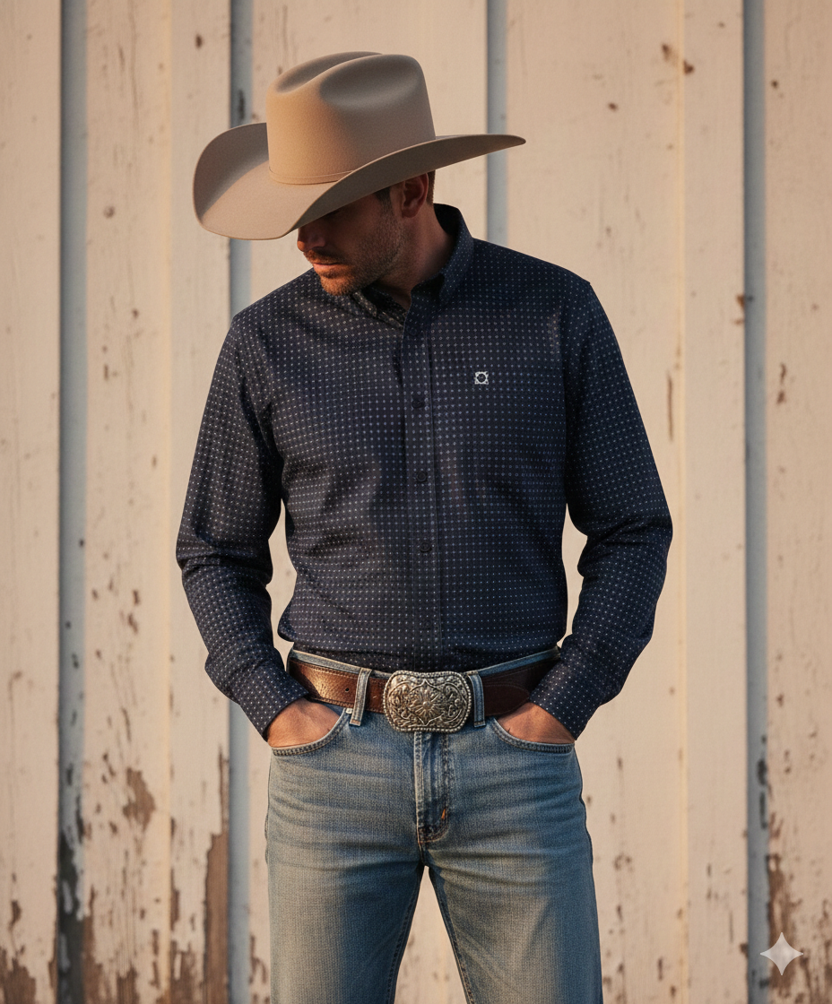 Outback Men's Classic Cotton Long Sleeve Shirt