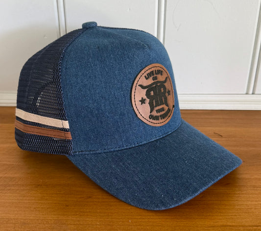 Leather Patch Trucker Cap