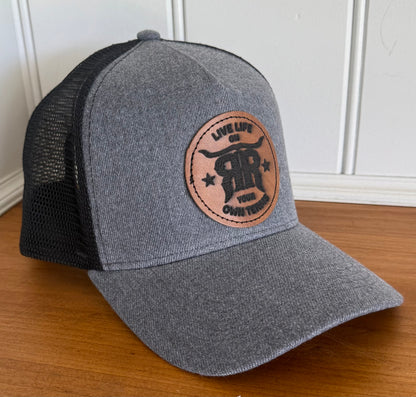 Leather Patch Trucker Cap