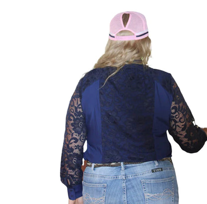 Nelly 1/2 Lace Western Shirt